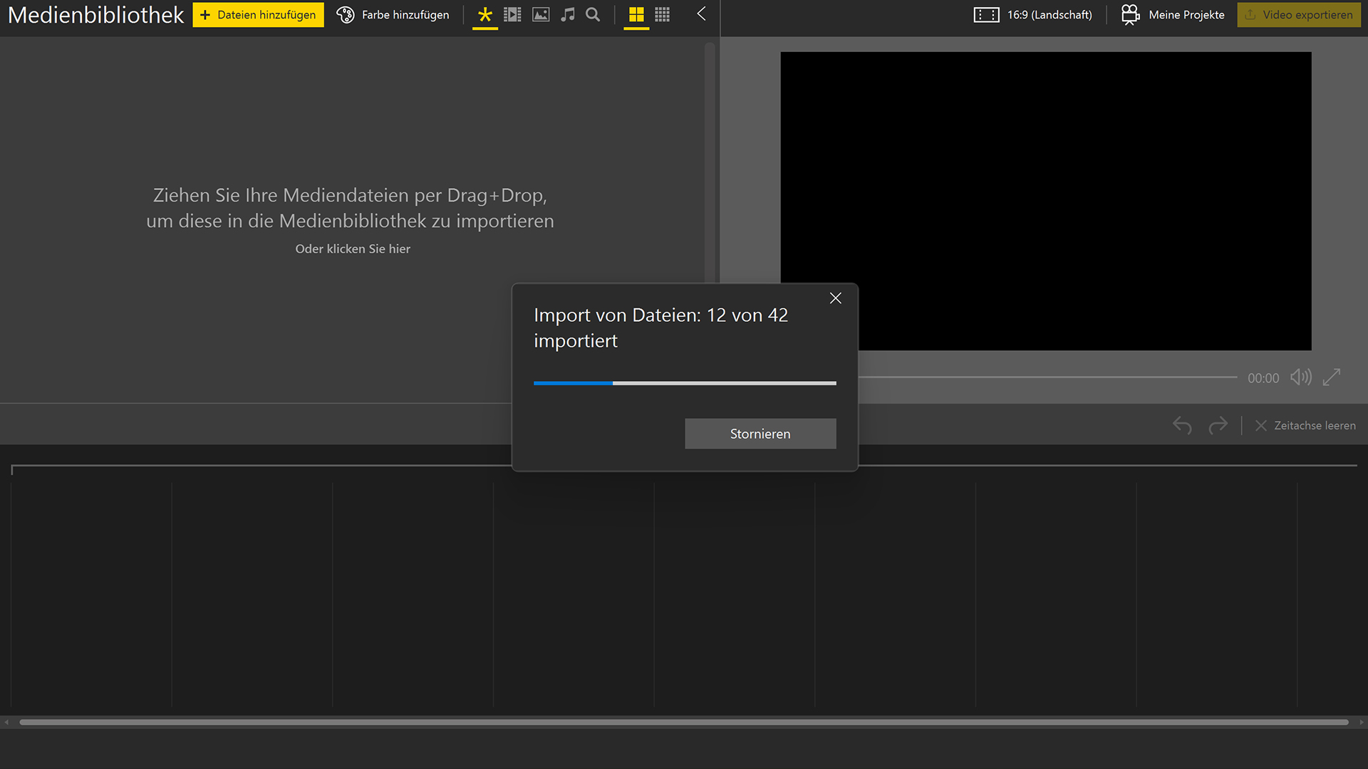 icream ve oberfläche import web