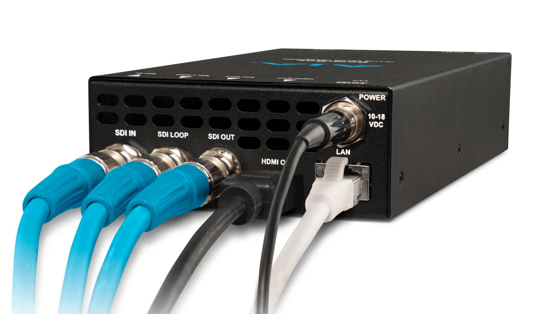 AJA Color Box Rear Left Angle w cables