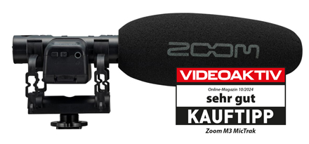 Zoom M3 MicTrak Tabellenbild