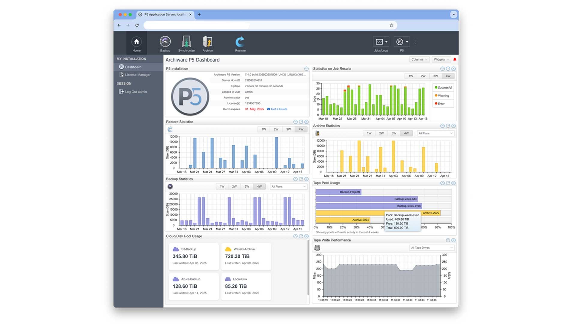 Archiware P5: flexiblere Archivierung mit  Version 7.4