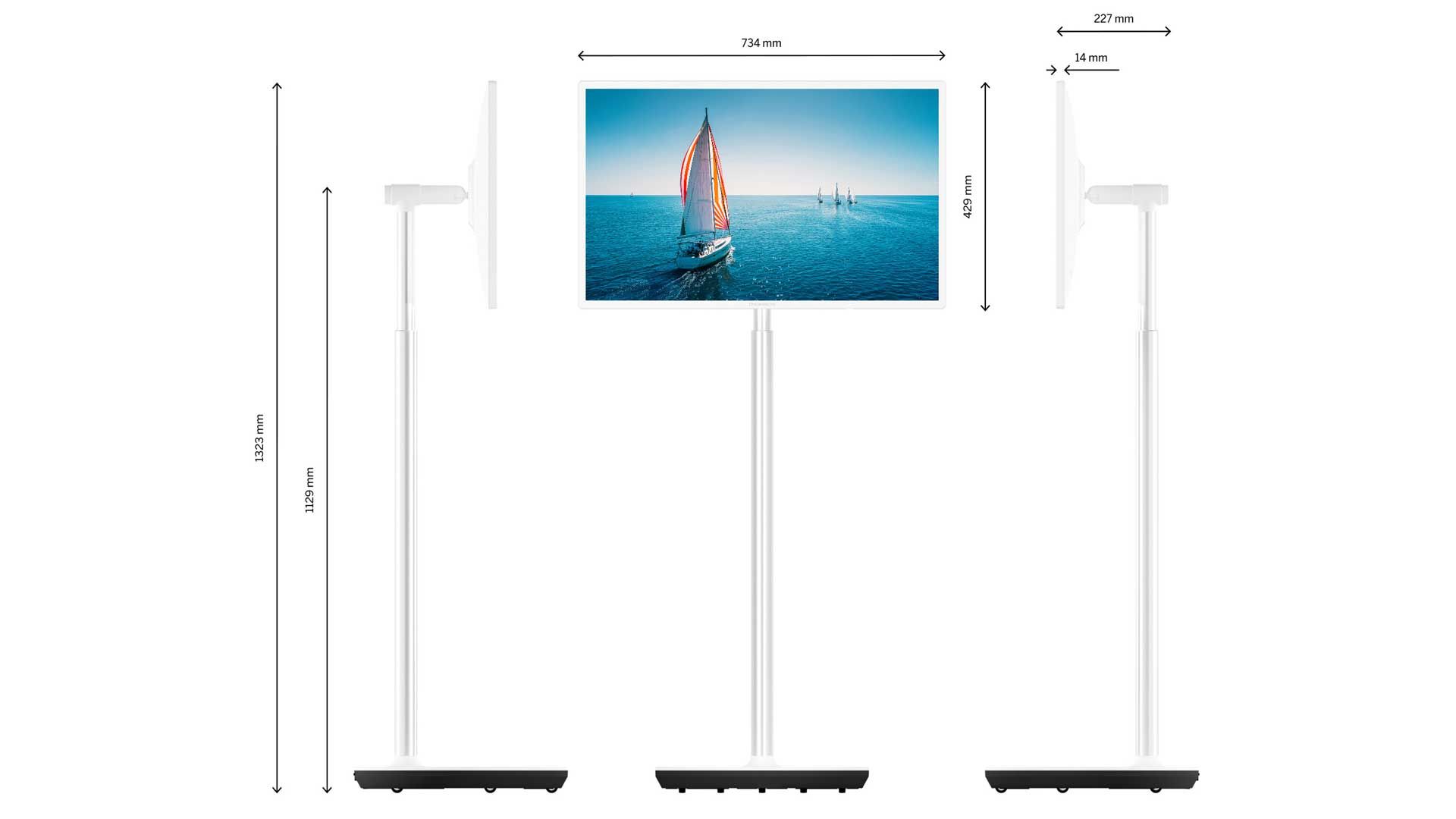Thomson Go TV: rollbarer Fernseher mit Akkubetrieb