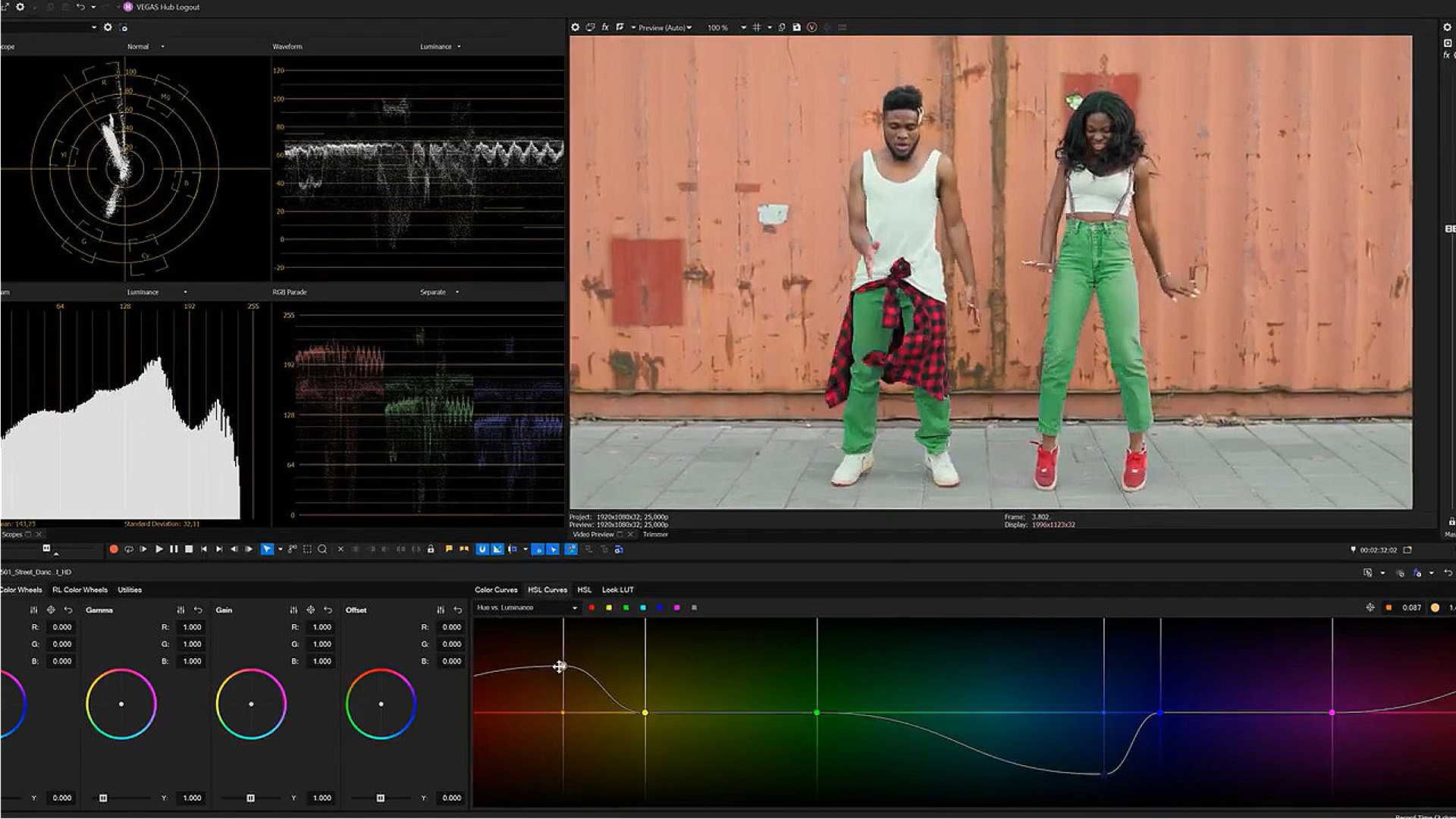 Magix Vegas Pro 20: Update 2 bringt neue Farbkurven, mehr GPU-Leistung