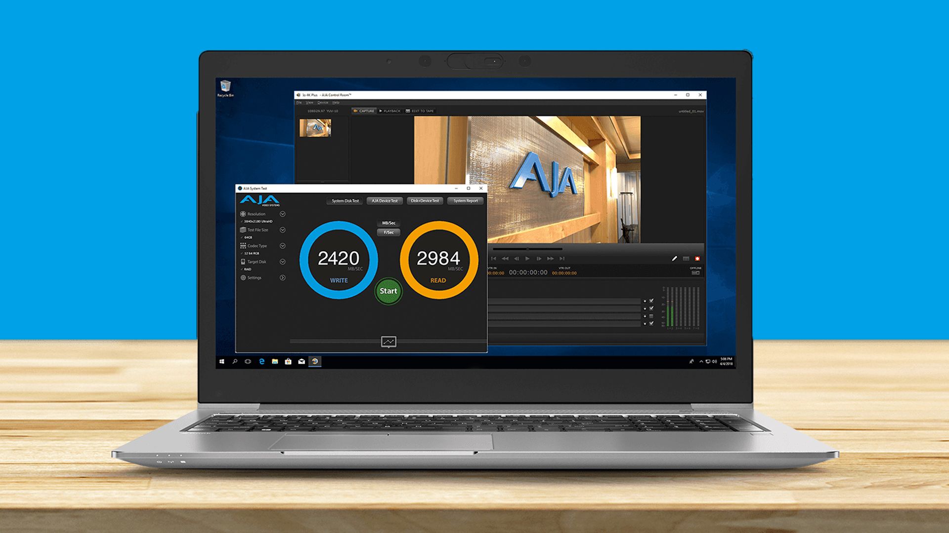 AJA System Test: kostenfreie Diagnosesoftware fu00fcr Speichersysteme