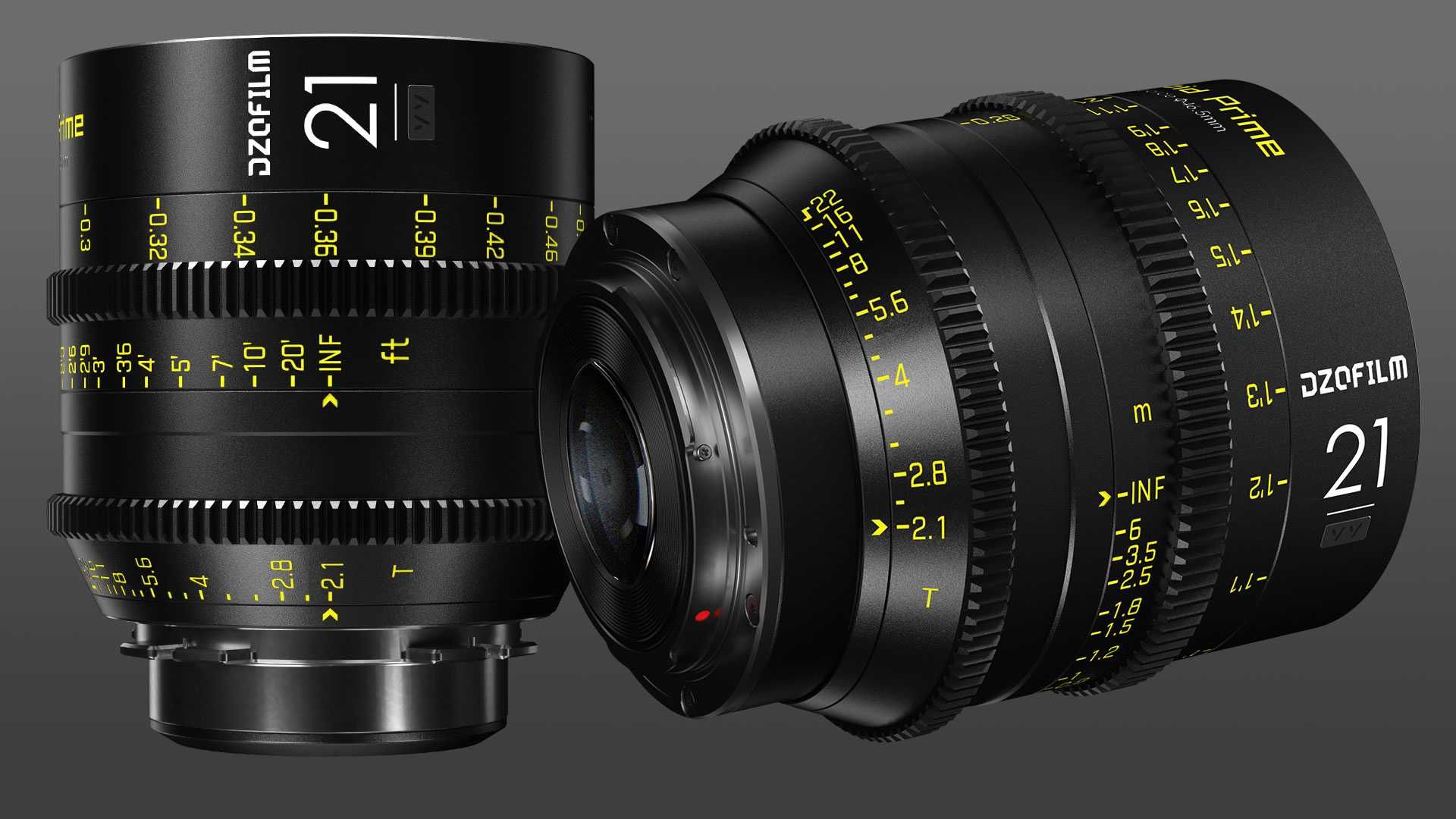 Dzofilm Vespid: neue Cine-Objektive mit 21 und 40 Millimeter Brennweite