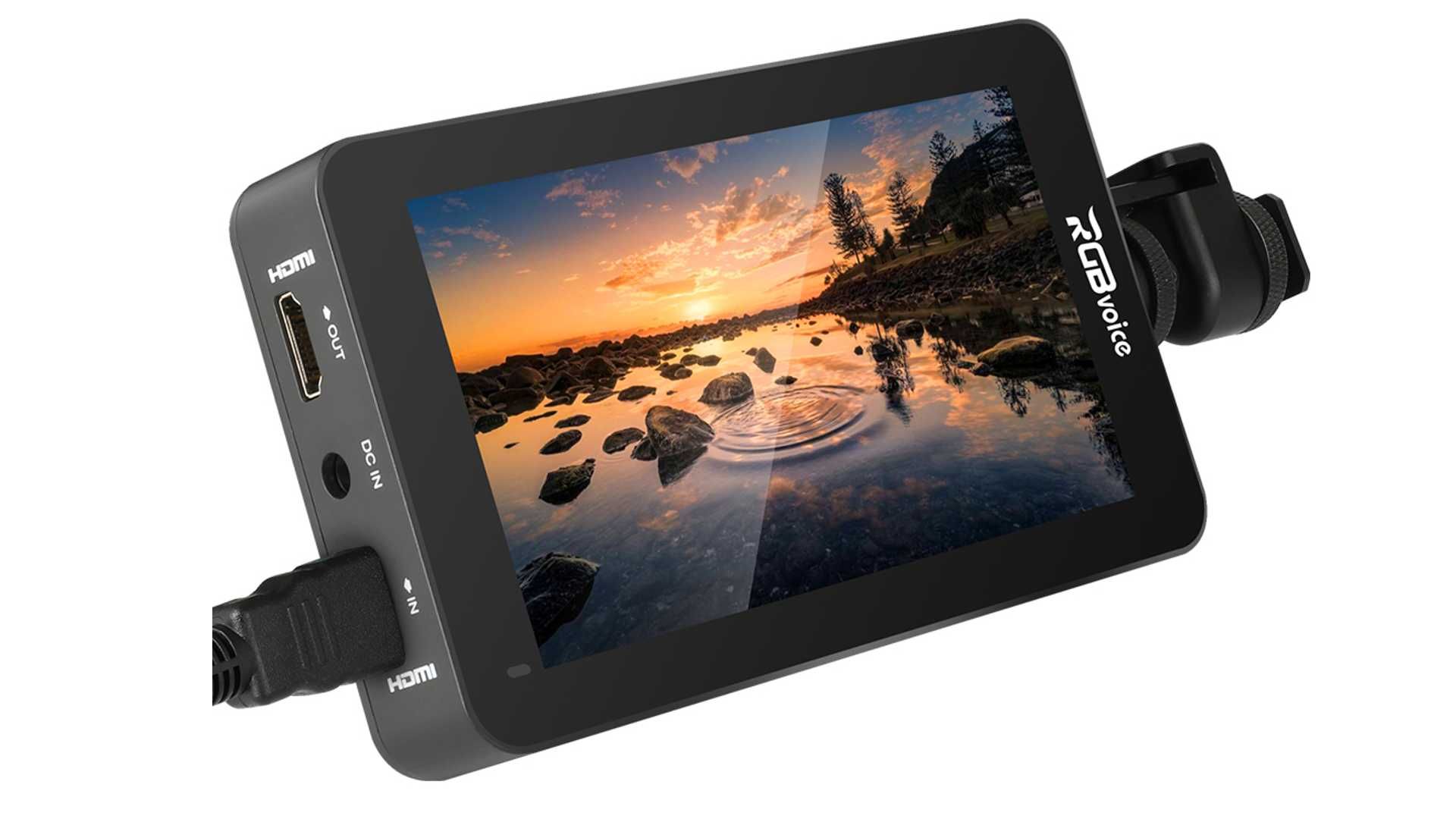 RGB Voice U502: 5,5 Zoll grou00dfer Fieldmonitor mit 2800 cd/mu00b2