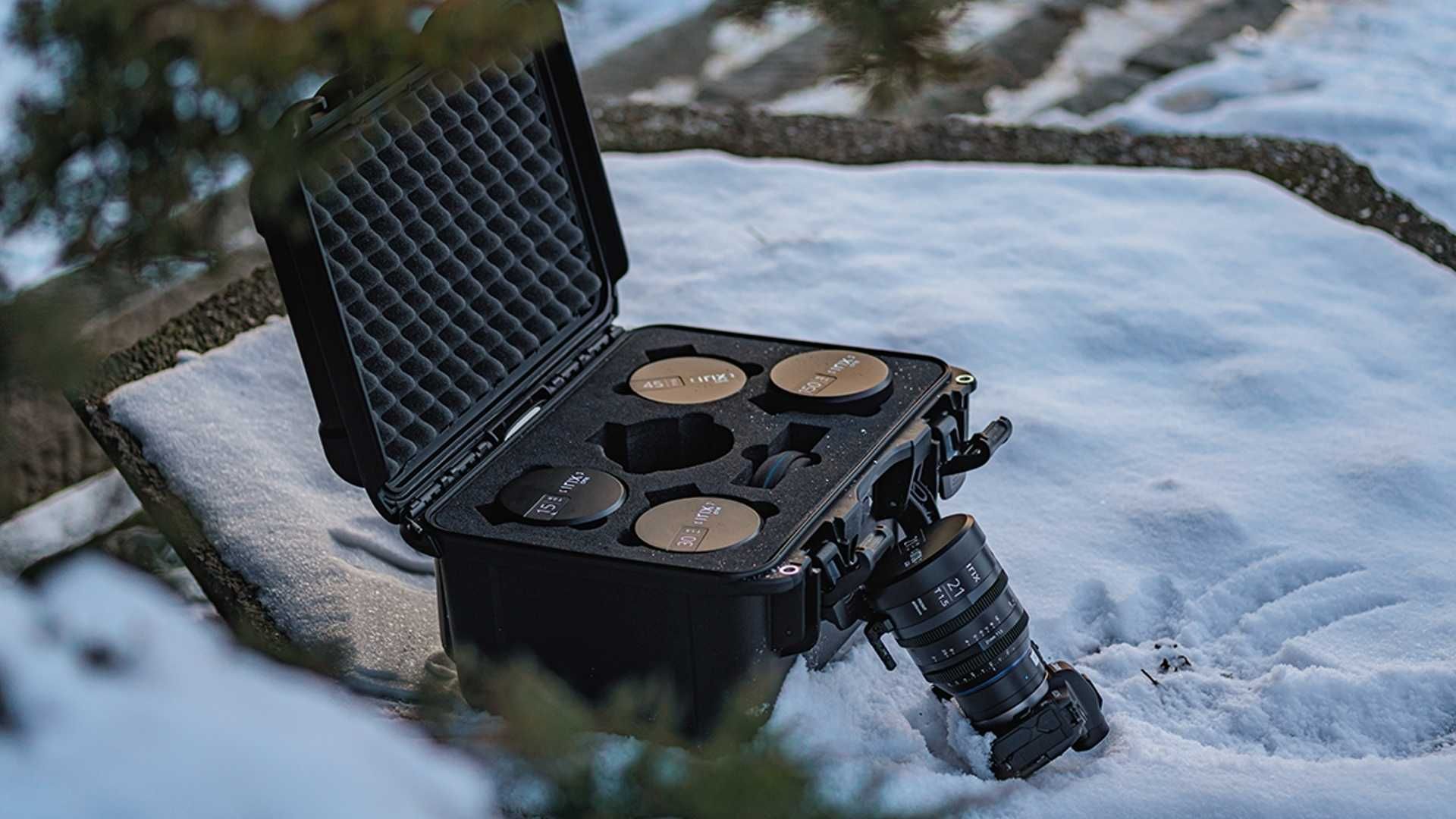 Irix: drei Objektivsets mit Filter und speziellem Koffer fu00fcr Filmschaffende