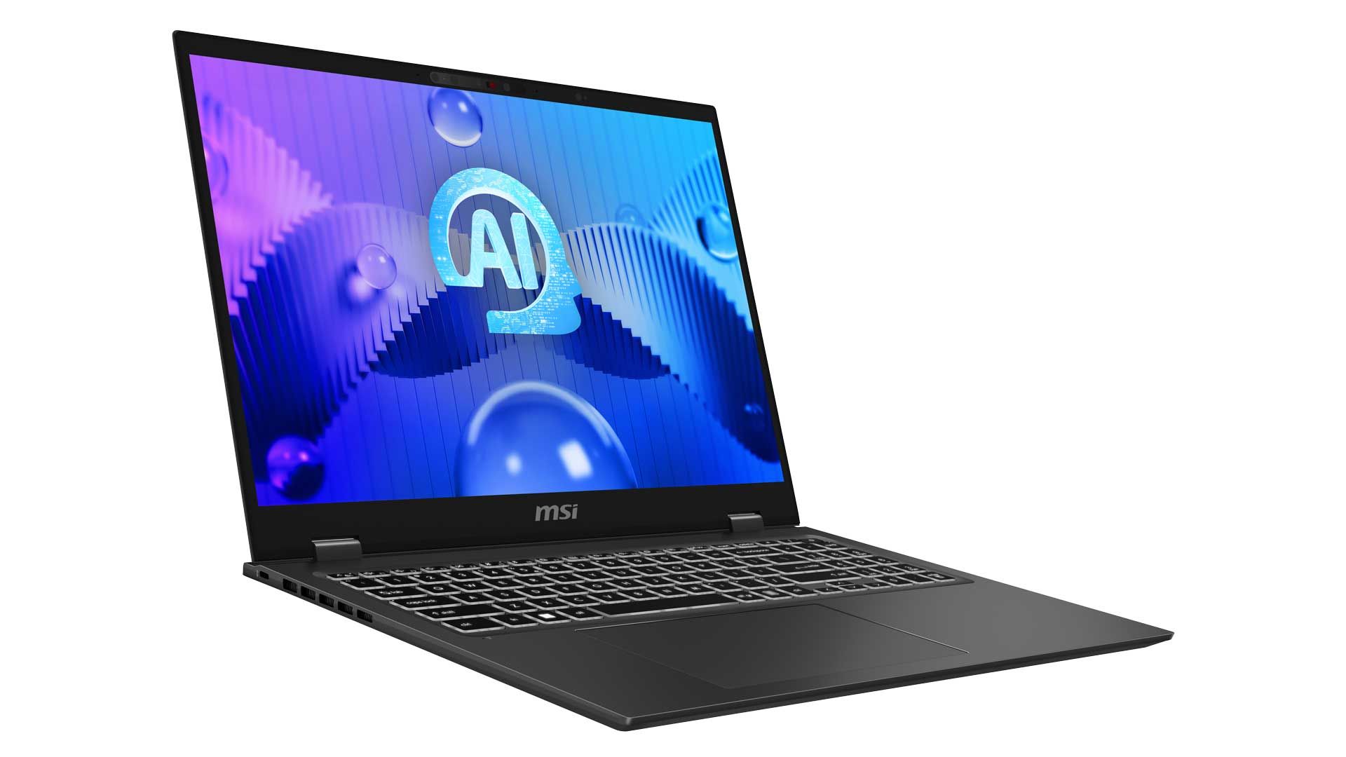 MSI Prestige 16 AI Studio: Notebook mit neuen Intel Core-Ultra-Prozessoren