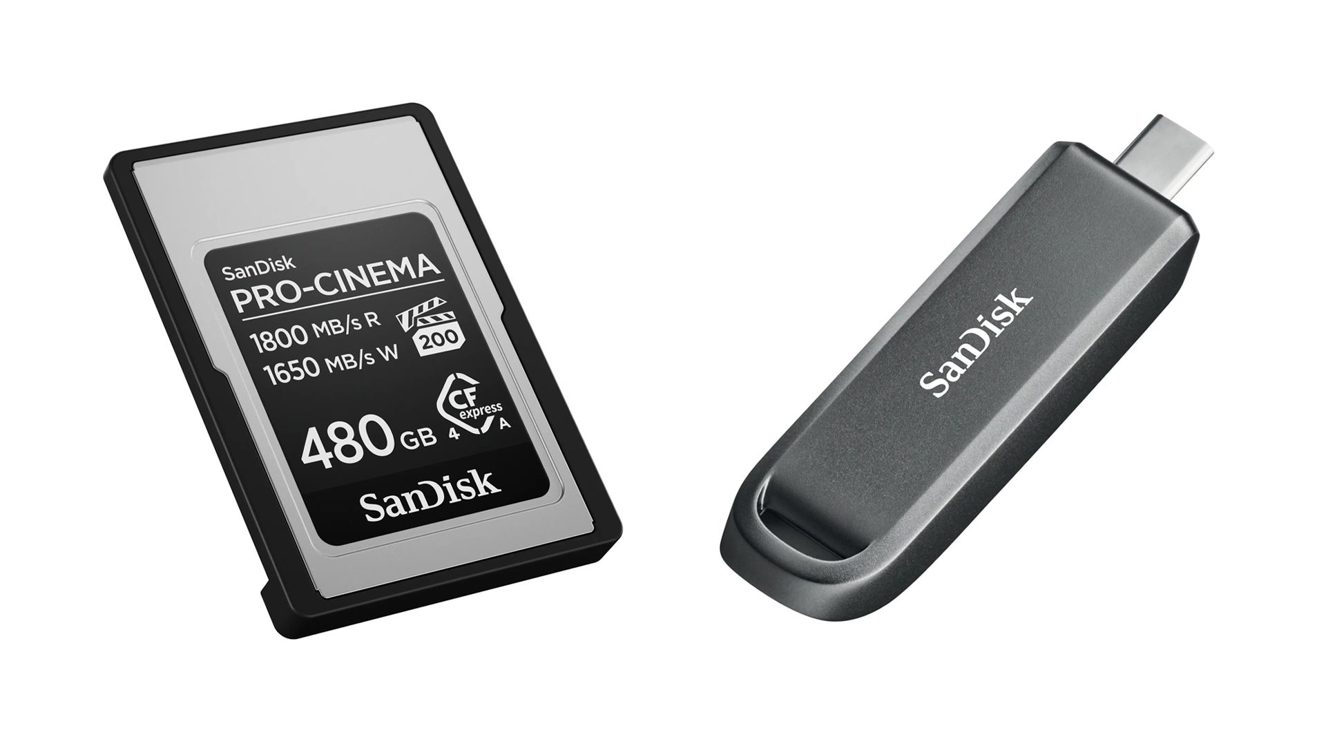 SanDisk: Pro-Cinema CFexpress Typ A-Karte und Extreme Pro Flash Drive