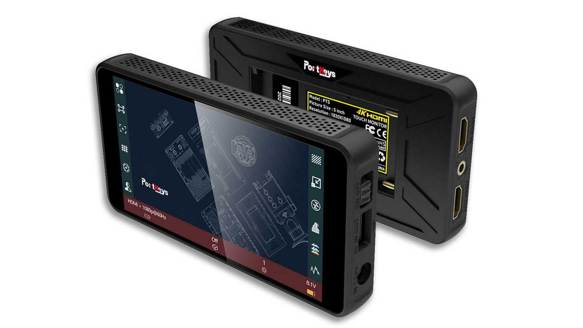 Portkeys PT5 II: 5 Zoll grou00dfer Fieldmonitor mit 500 nits und 10 Bit