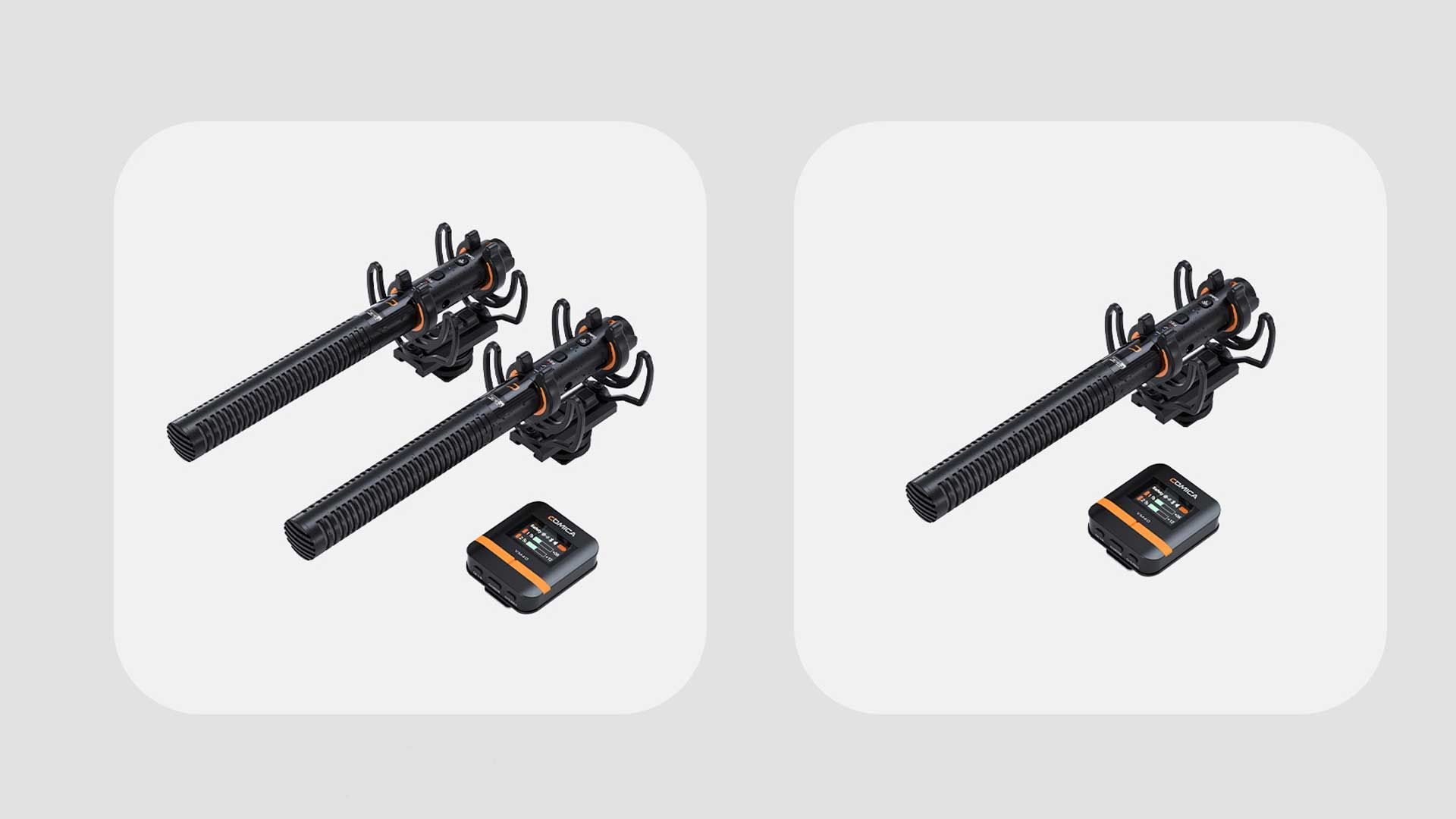 Comica VM40: Funkstrecke mit zwei Shotgun-Mikrofonen und 32-Bit-Recording