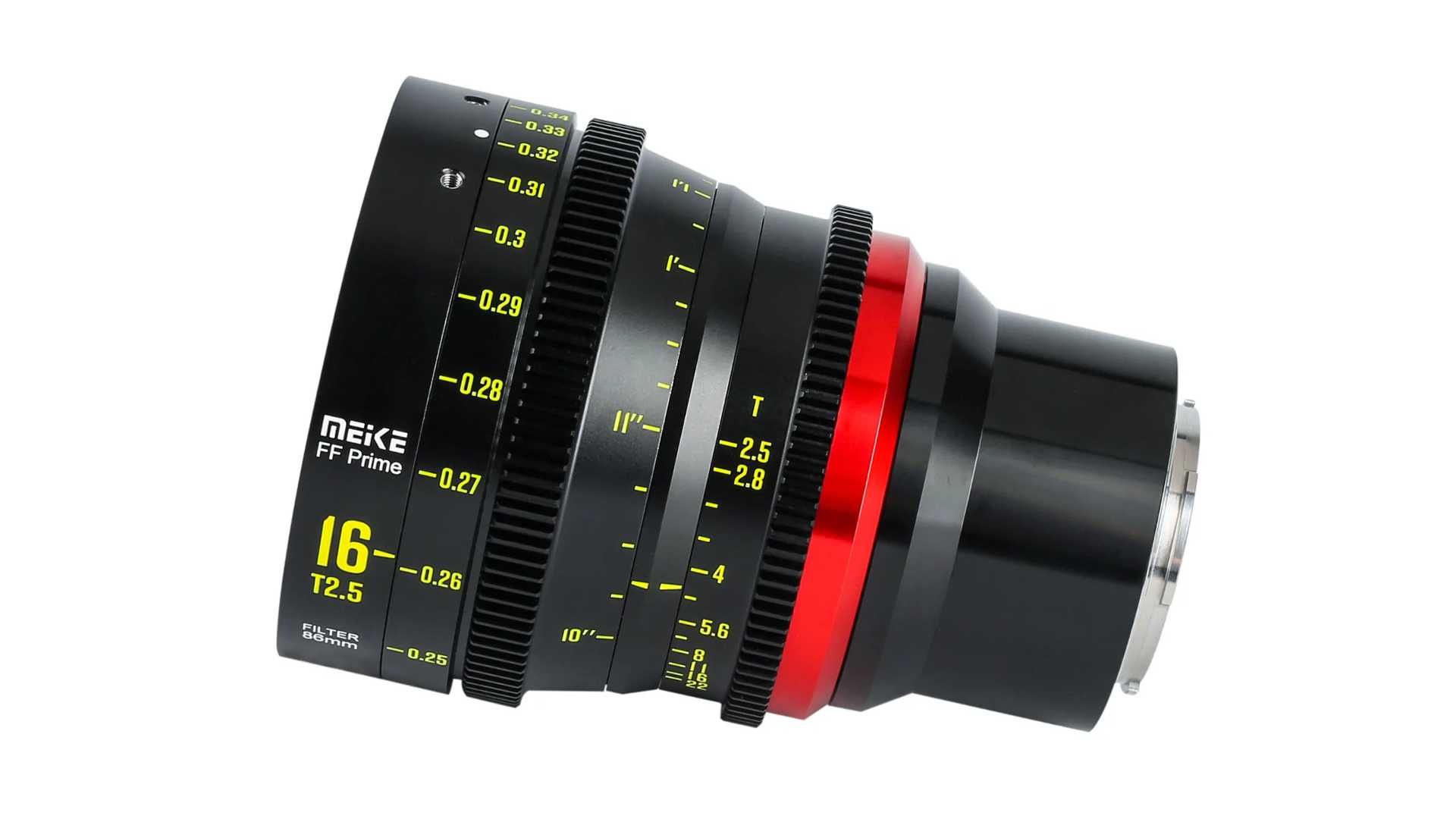 Meike 16mm T2.5 FF: sechstes Cine-Objektiv fu00fcr Vollformat-Cine-Kameras