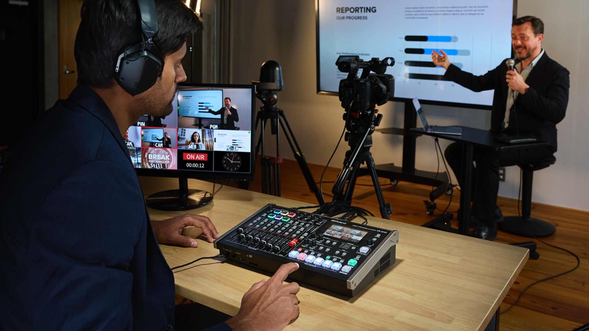 NAB 2023: Roland VR-6HD - kompakter AV-Mixer fu00fcrs Streaming