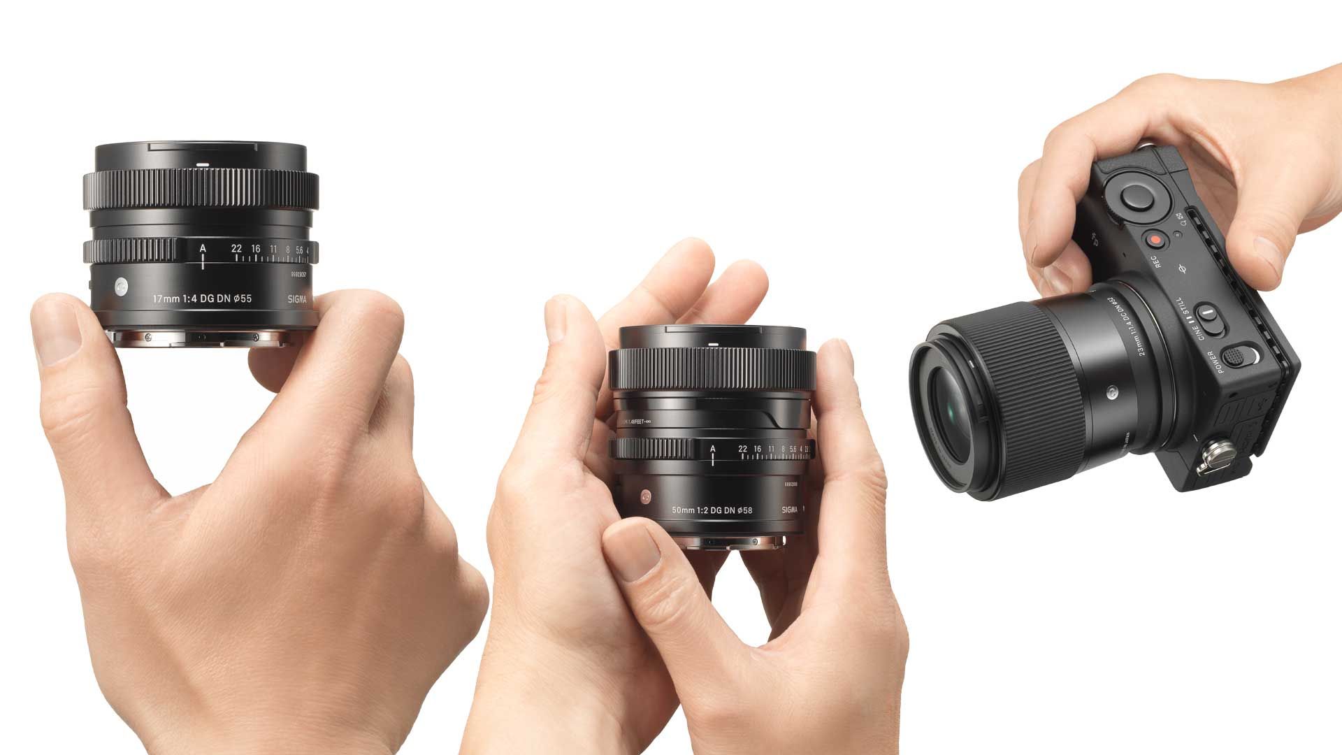 Sigma Contemporary 17, 23 und 50 mm: kompakte Festbrennweiten