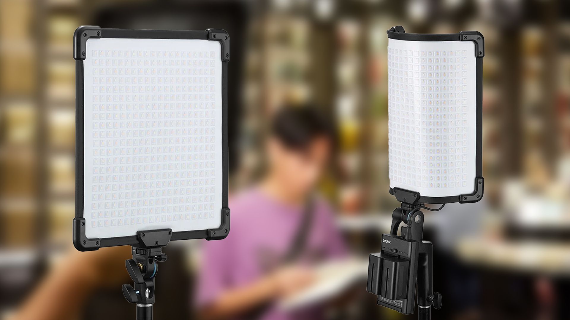 Mit der FH50Bi und FH50R stellt Godox zwei Flex-LED-Panels vor, die besonders fu00fcr den Handeinsatz gedacht sind.