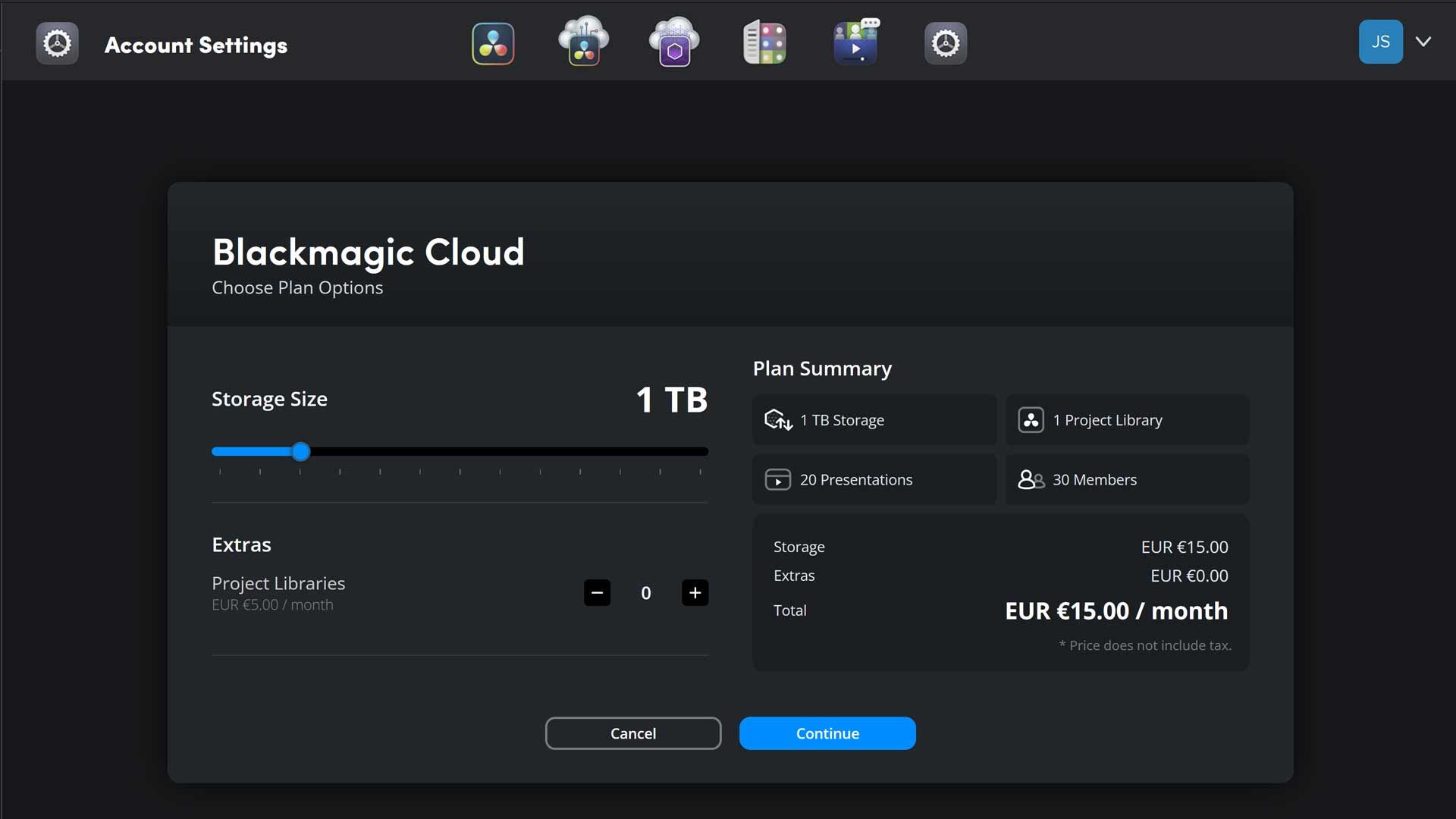 Blackmagic Cloud: Preissenkung fu00fcr den Onlinespeicher