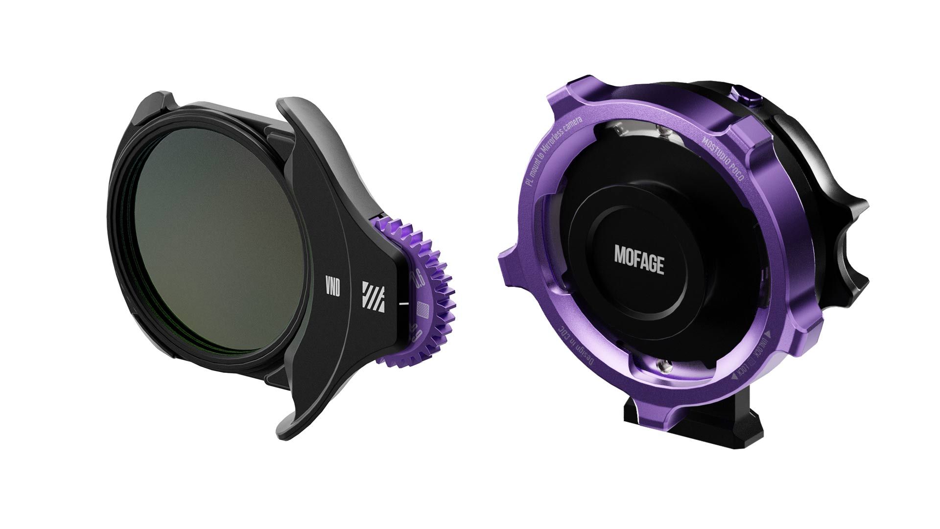 Mofage: PL-Mount-Adapter mit Filtersystem und Magic Arm