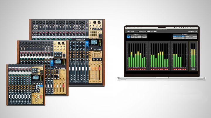 Tascam: Meter-Bridge-App fu00fcr Mischer der Model-Serie