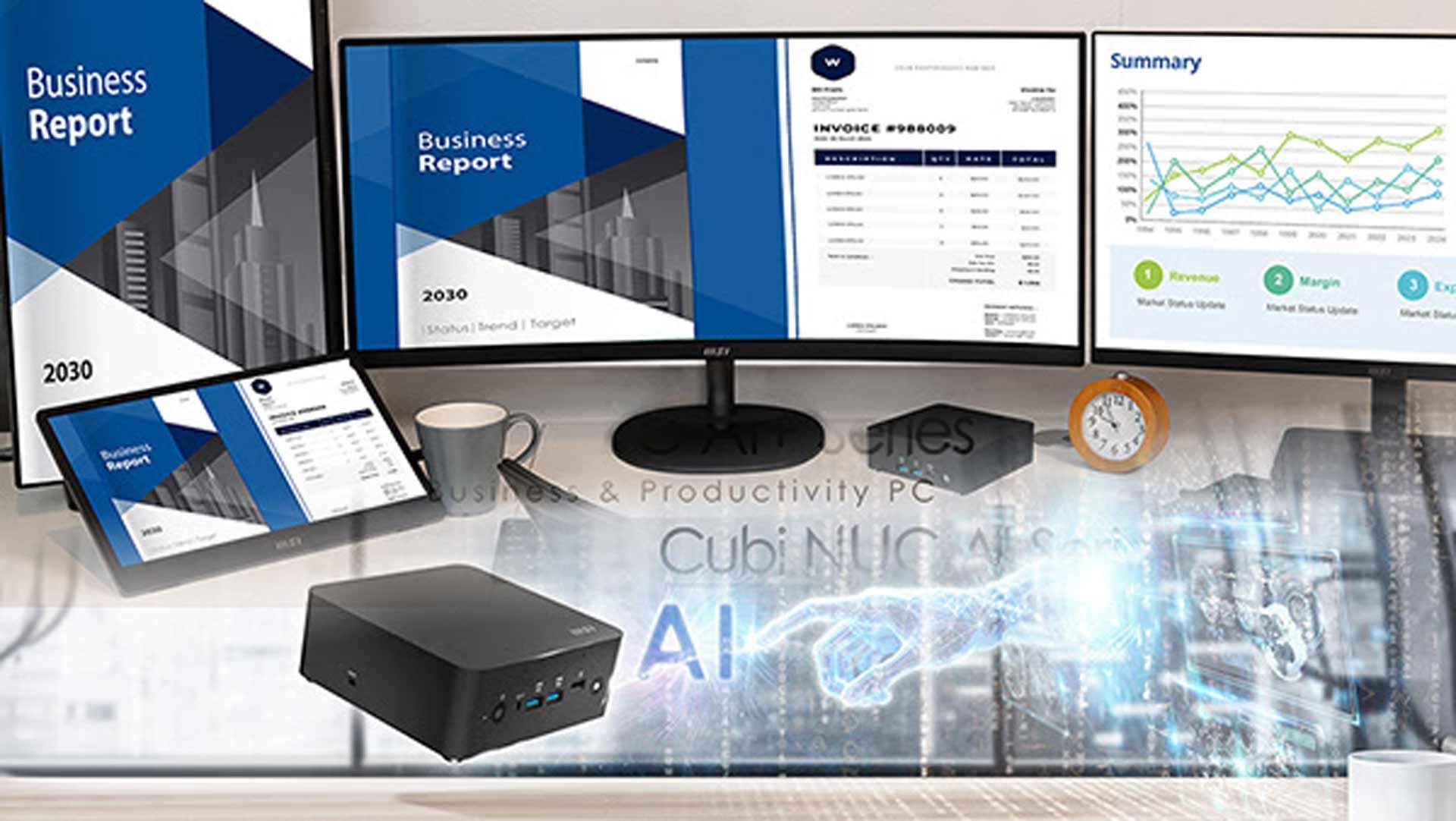 MSI Cubi NUC AI Serie: Mini-PCs fu00fcr hohe Leistungsanspru00fcche und KI