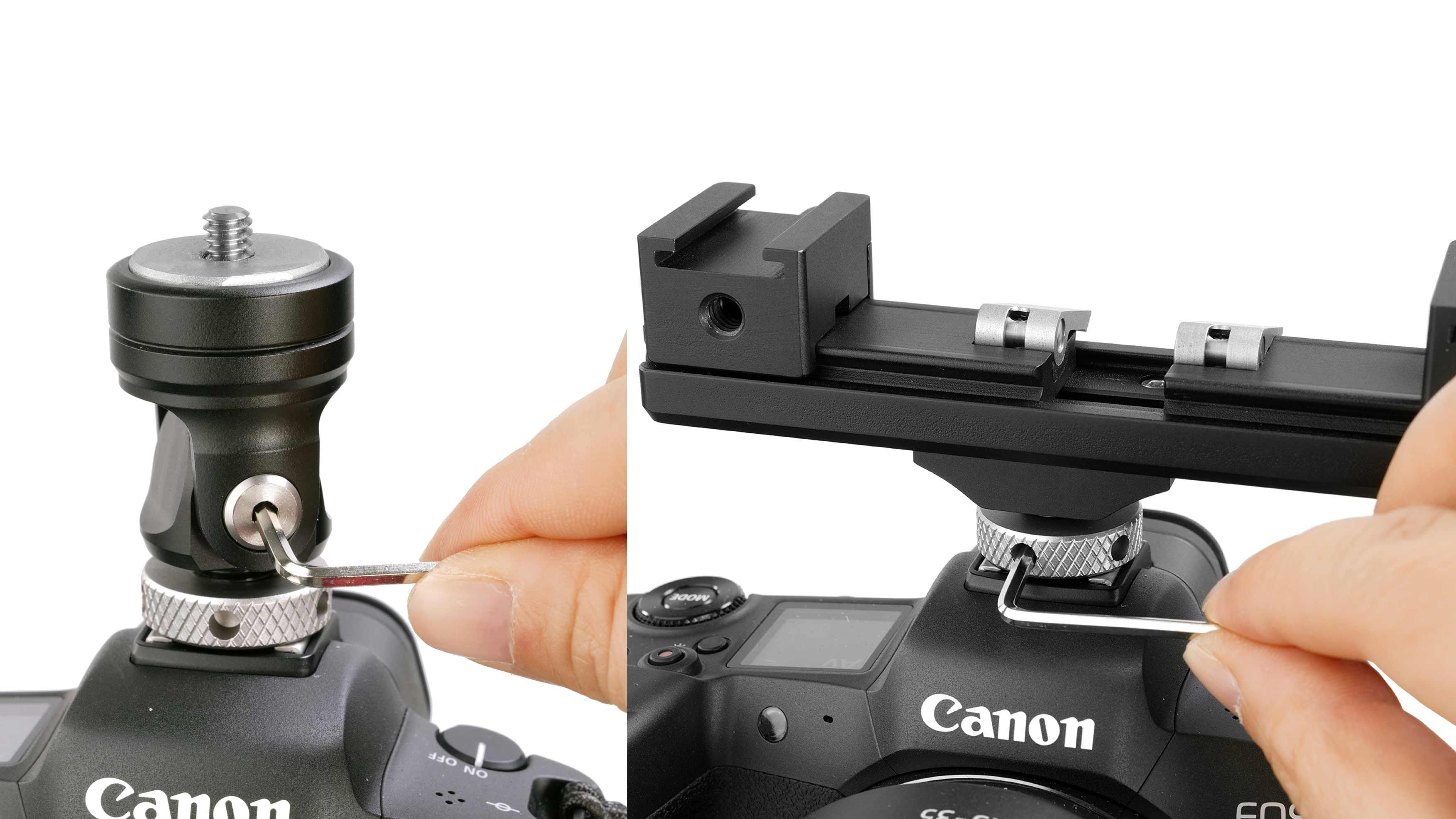 Vanguard Filmer-Zubehu00f6r: Support-Arme und Cold-Shoe-Halterungen