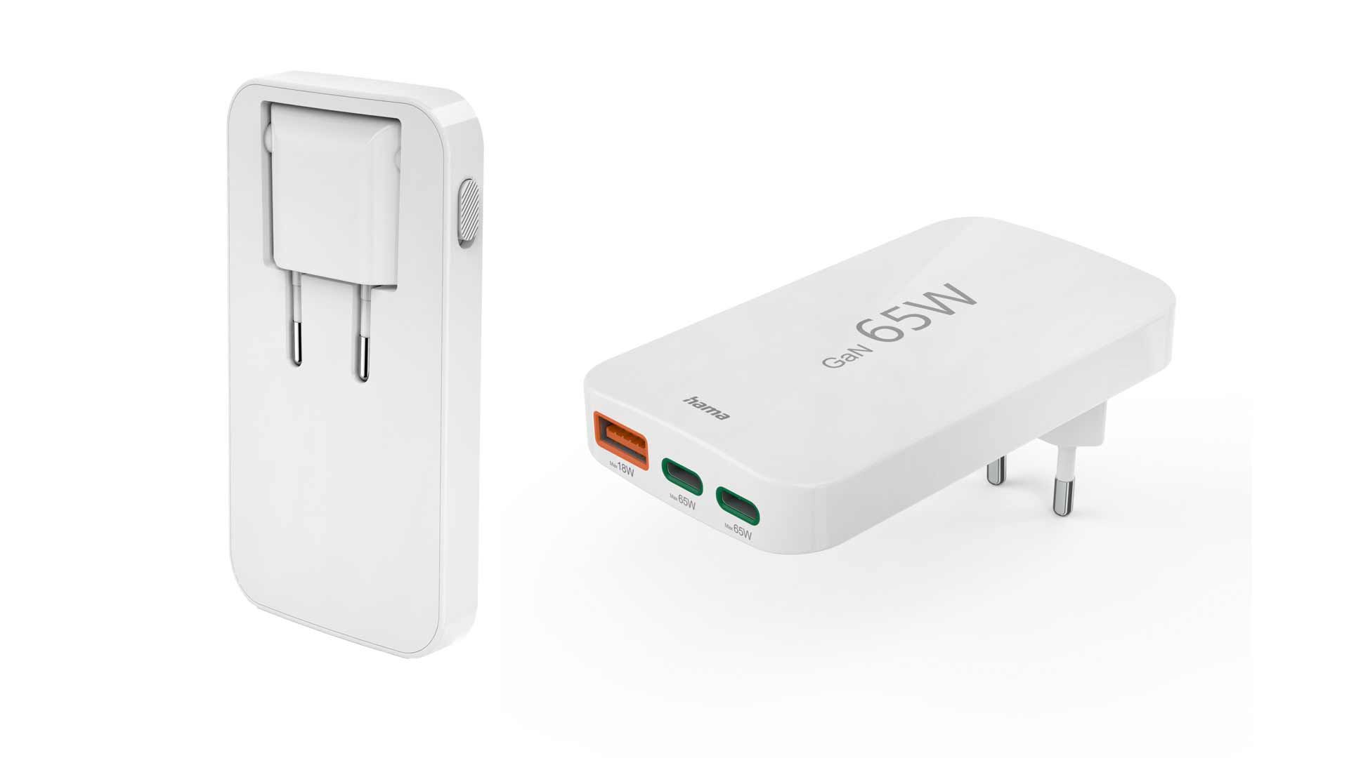 Hama Schnellladegeru00e4t: flach, universell und mit 65Watt-Ladeleisung