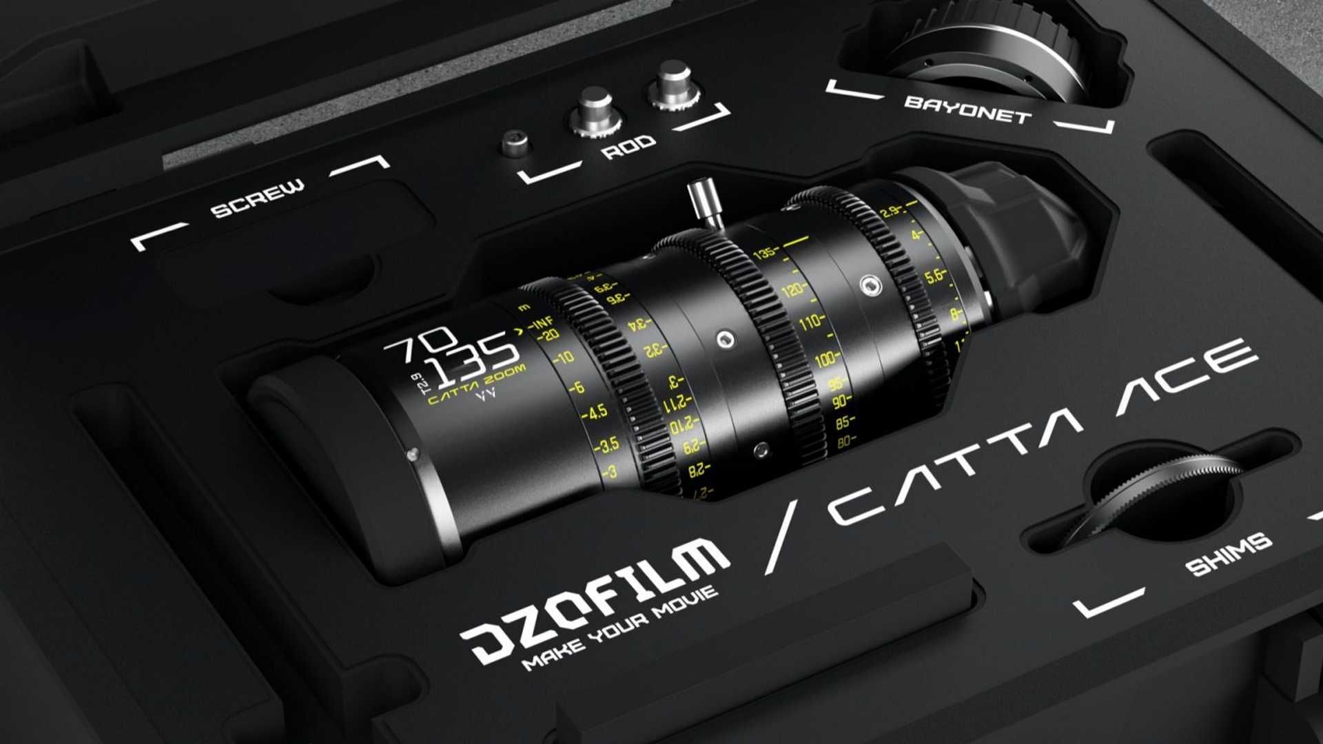 DZOFilm Catta Ace 35-80mm, 70-135mm: neue Cine-Zoom-Objektive fu00fcr PL, EF und LPL