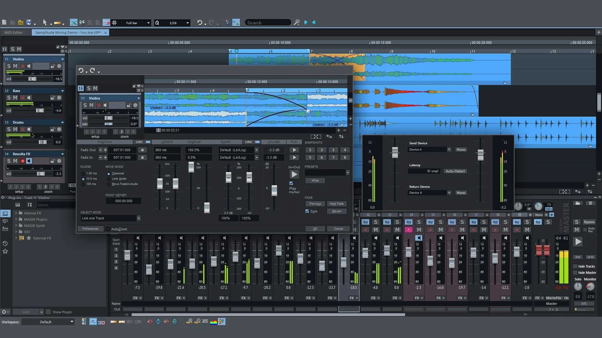 Magix Samplitude Pro X7: mit optimiertem Export und neuem Crossfade-Editor