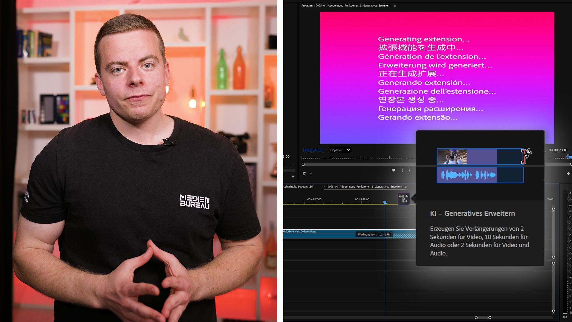 Workshop: Generatives Erweitern in Adobe Premiere Pro - Magie mit KI