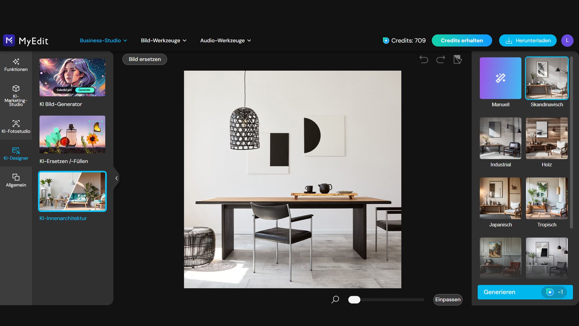 CyberLink MyEdit Business-Studio: Online-Medienbearbeitung mit KI