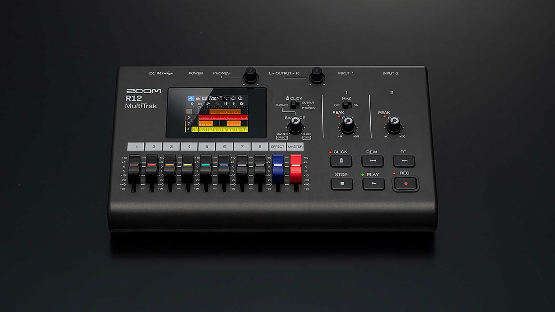 Zoom R12 MultiTrak: kompakter Mehrspur-Recorder und 2-In/4-Out USB-C Audiointerface