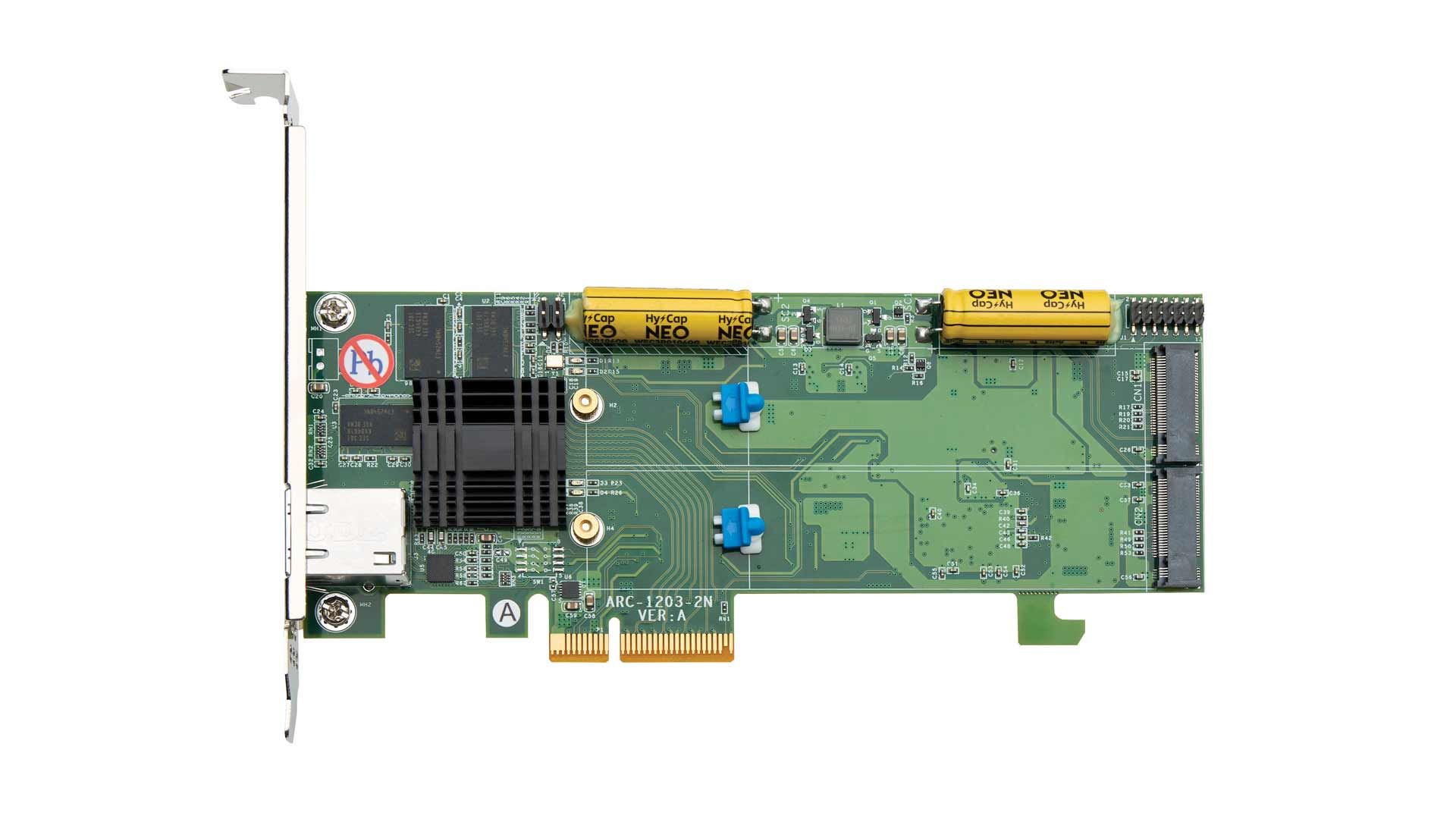 Areca ARC-1203-2N: NVMe-OS-Raid-Controller fu00fcr mehr Datensicherheit
