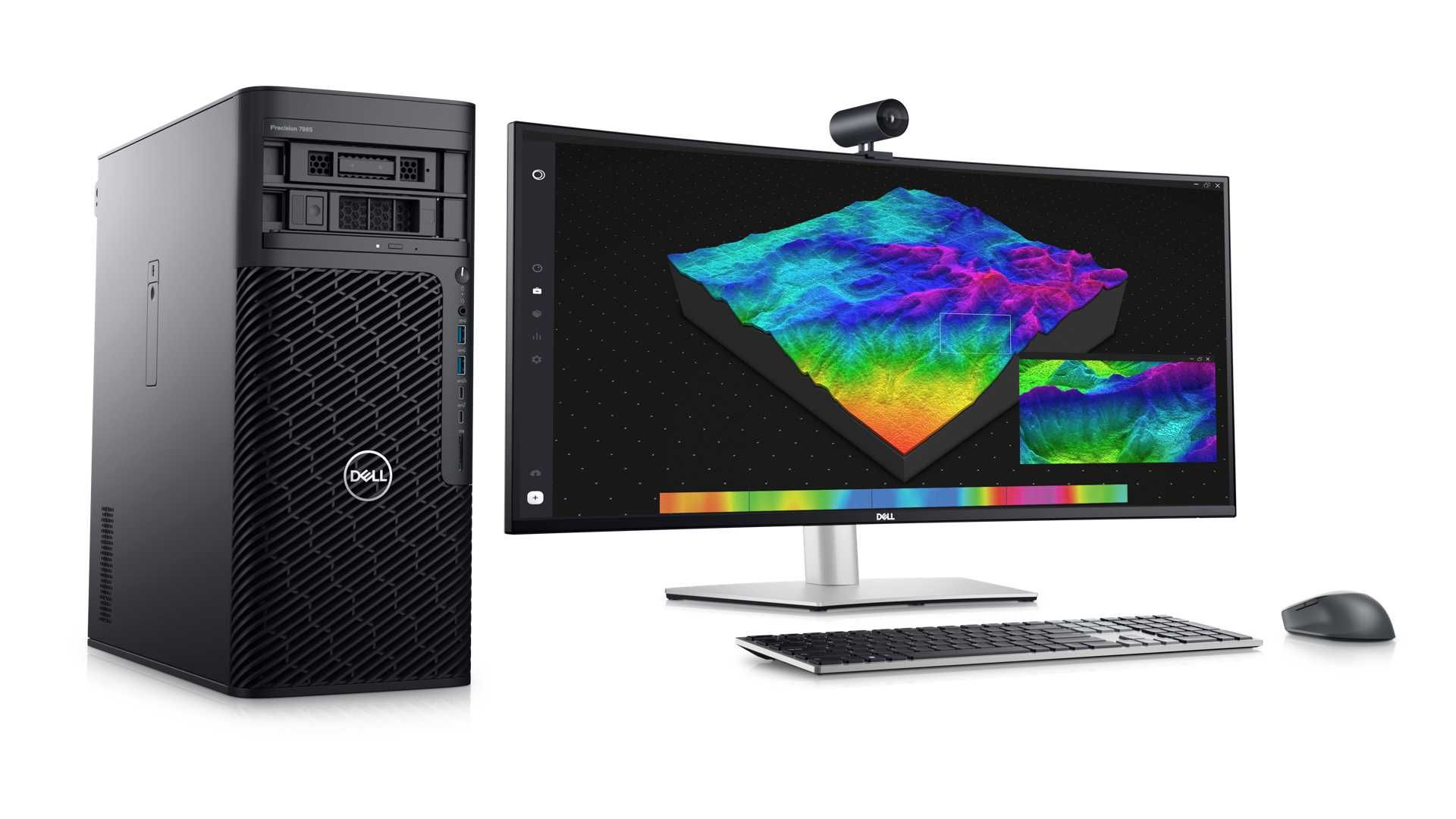 Dell Precision 7865 Tower: stationu00e4re Workstation mit bis zu 64 Kernen und 1 TB RAM
