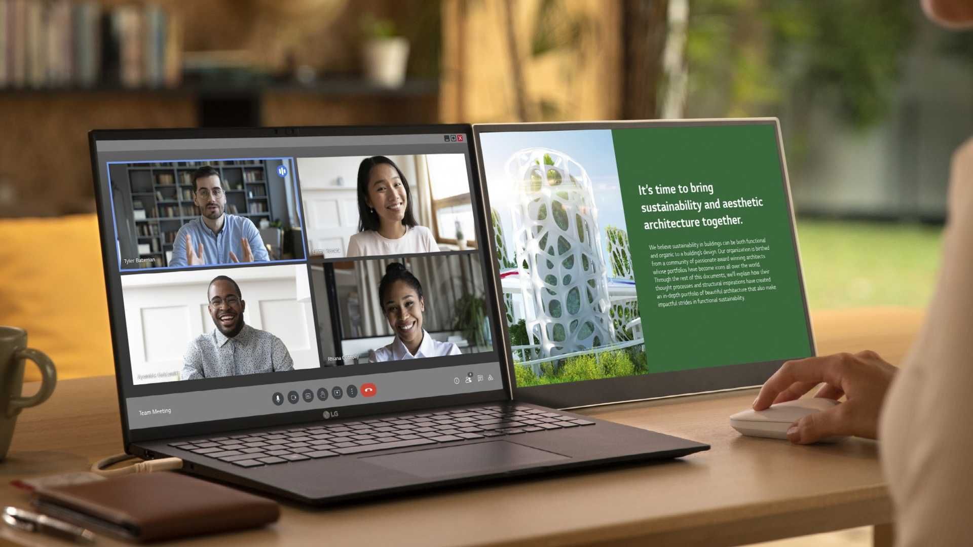 LG gram +view: Zusatzdisplay fu00fcrs Notebook im 16:10-Format mit DCI-P3