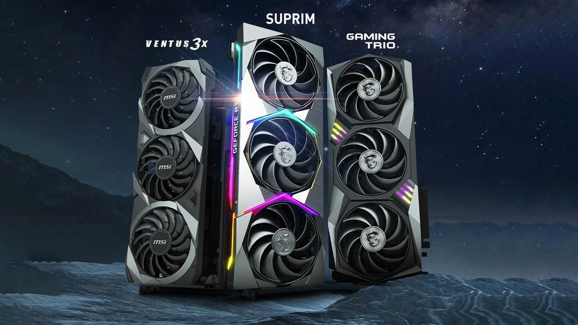 MSI Suprim, Gaming Trio, Ventus 3X: neue RTX 3080 12G Custom Grafikkarten