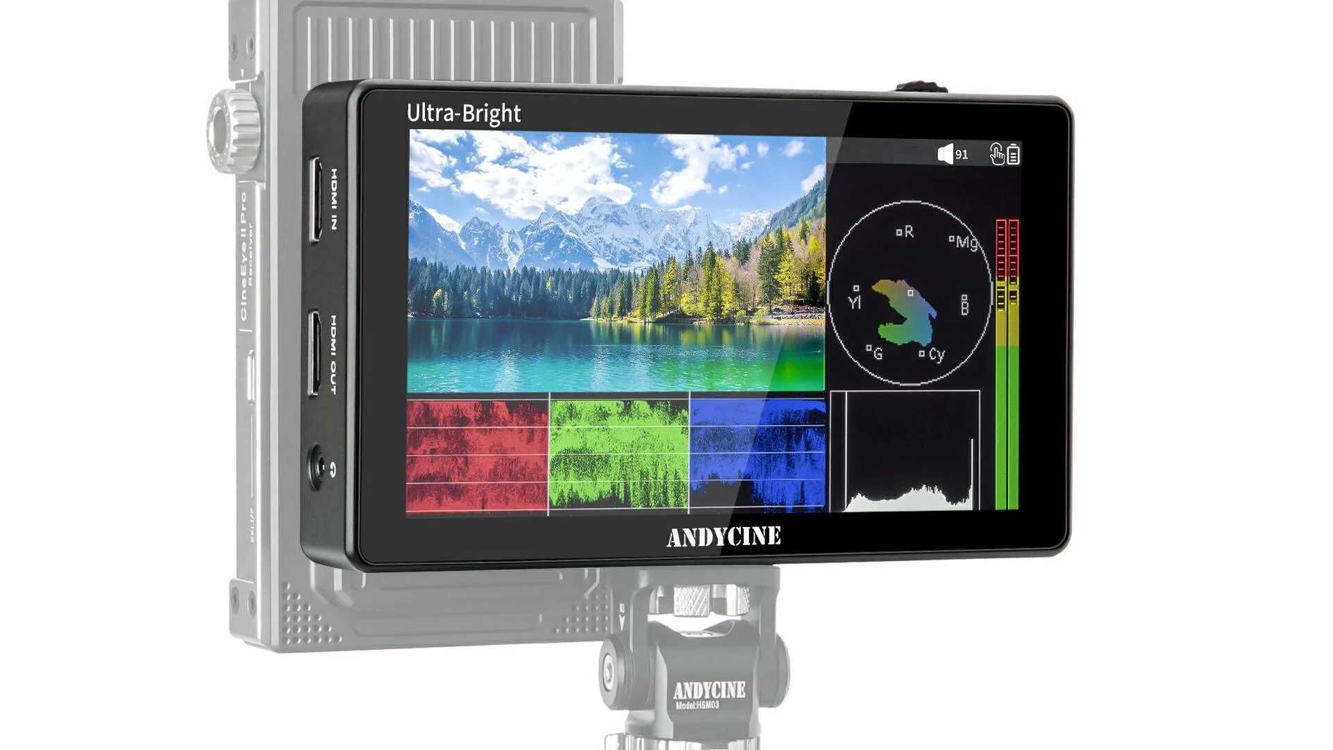 Andycine C5: 5,5-Zoll-Fieldmonitor mit 3000 nits Helligkeit fu00fcr 229 Euro